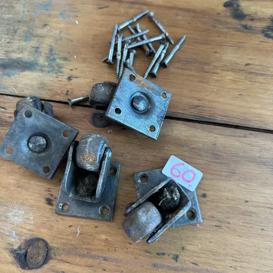 Heavy duty casters plus stainless screws