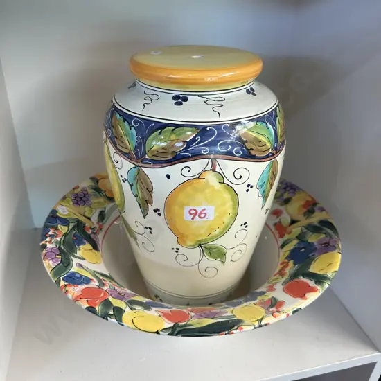 Italian lamp base and bowl