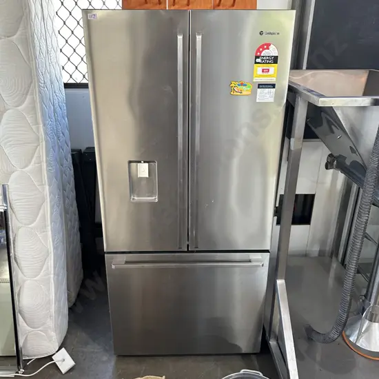 Stainless double door fridge