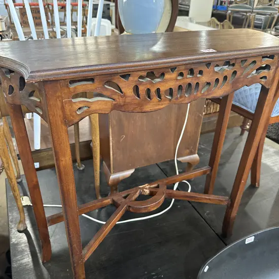 Hall table, dog chewed