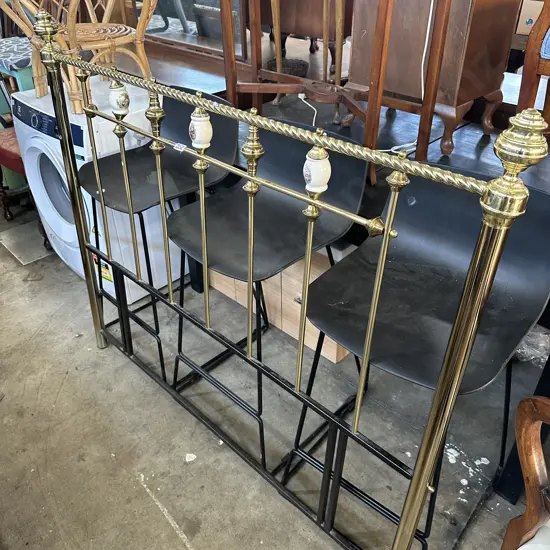 Brass bed head double