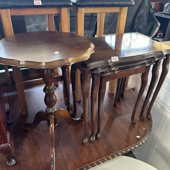 Nest tables and wine table