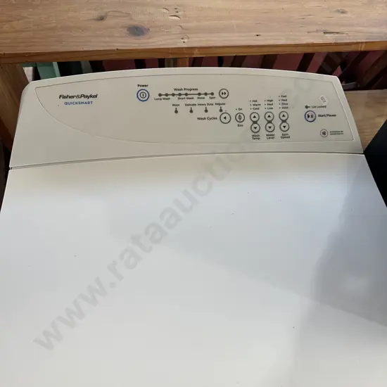 Auto washer very tidy