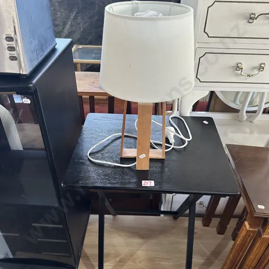 Folding table, lamp, bedside