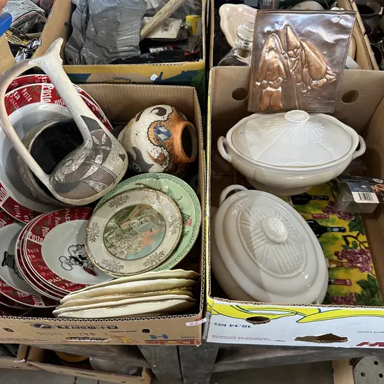 2 box tureens etc