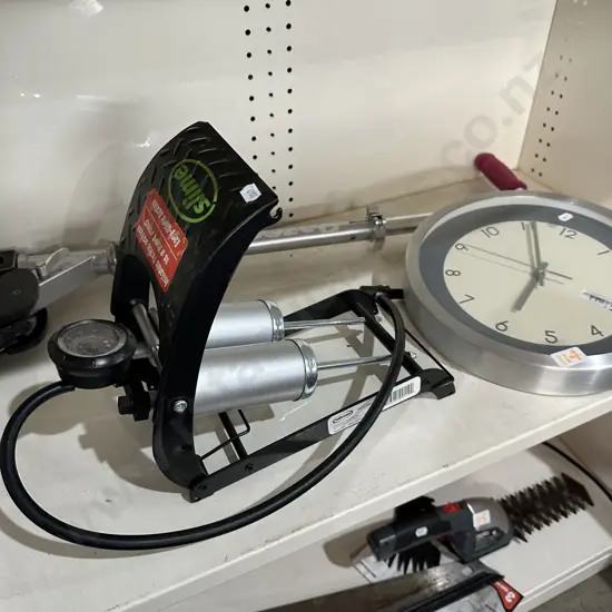 Pump, clock, scooter
