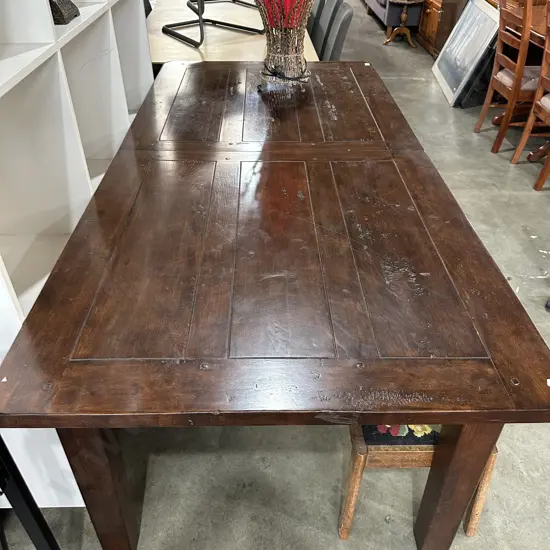 Solid Oak table 2100 x 1000 plus 1000 extension