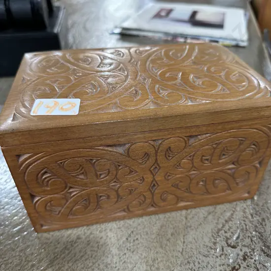 Carved Maori box