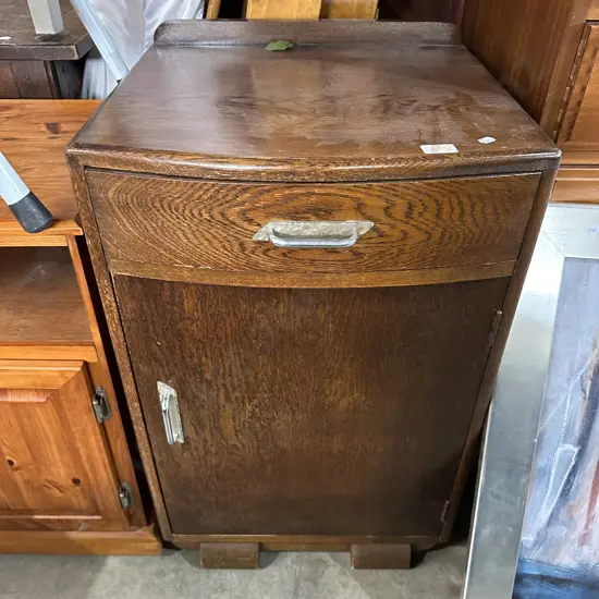 Art deco Oak side cabinet