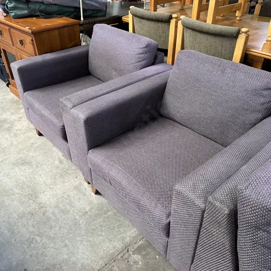 Corner sofa & Pr of chairs (2 x pics)