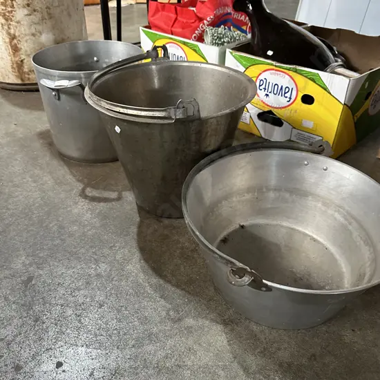 Stock pot, stainless bucket, preserving pan
