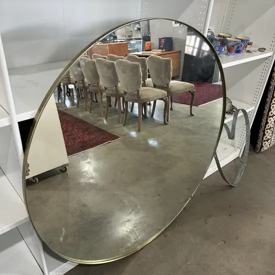 Large mirror (slight chip) brass frame