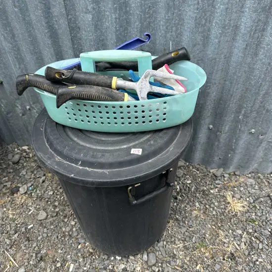 Gardening and bin