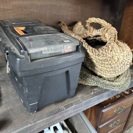 tool box & only the bottom basket