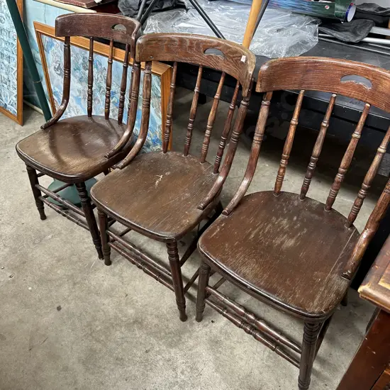 3 antique chairs