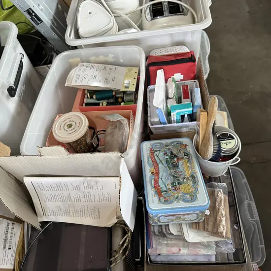 Sewing, kitchenware etc