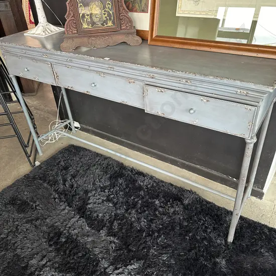 Metal hall table