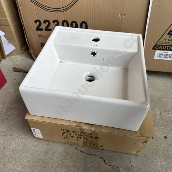 Cabinet top wash basin - new