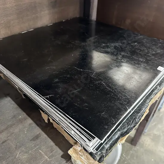 Adhesive Black concrete floor squares