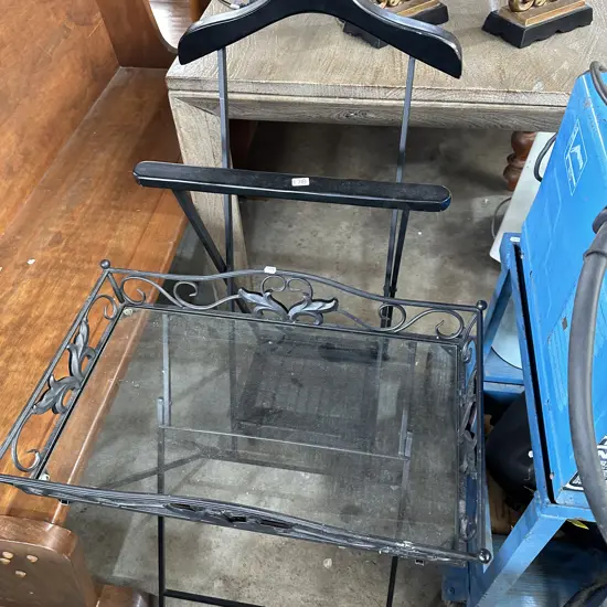 Coat stand and side table