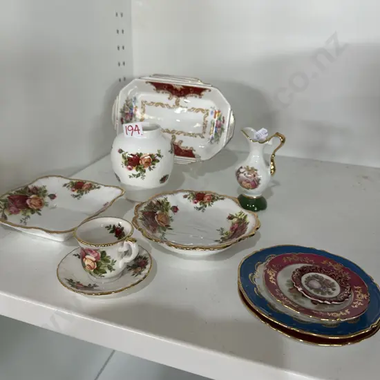 RA roses plus French china