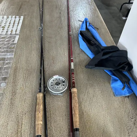 2 x fly rods & alpha reel