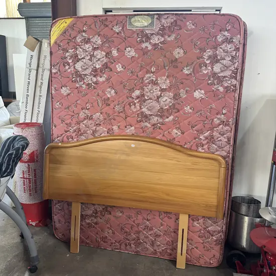 Queen bed ( stain ) but on the underside, plus headboard