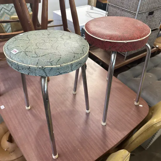 2 retro stools