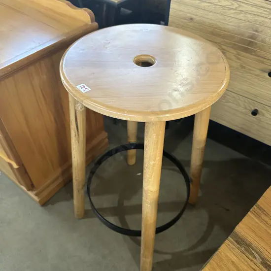 Wooden bar stool