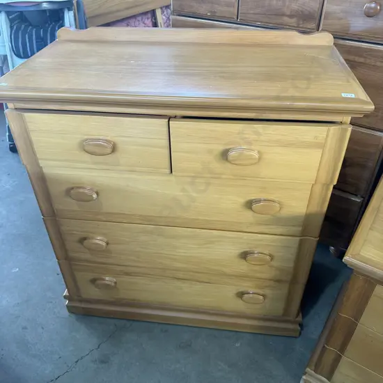 Matching tall boy Veneer Rimu