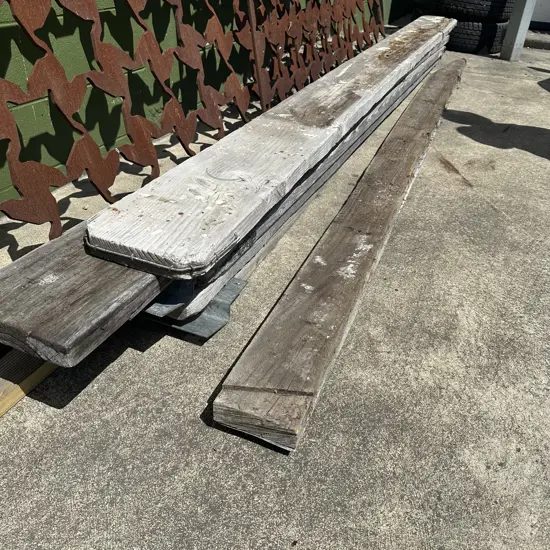 Wooden planks & fence panel - average !