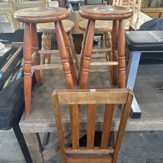 4 stools and chair