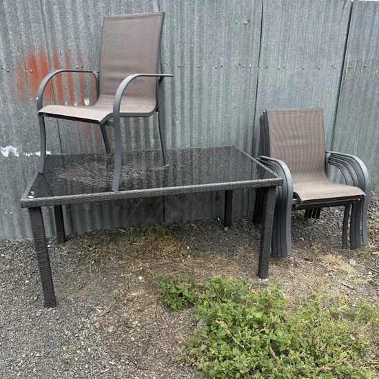 outdoor suite 5 chairs