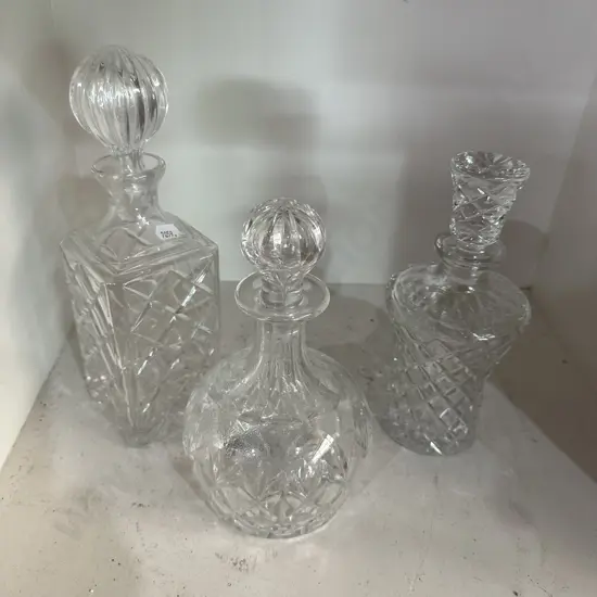 3 x decanters