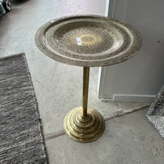 Brass side table