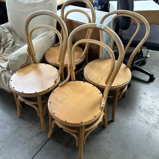 4 bentwood chairs