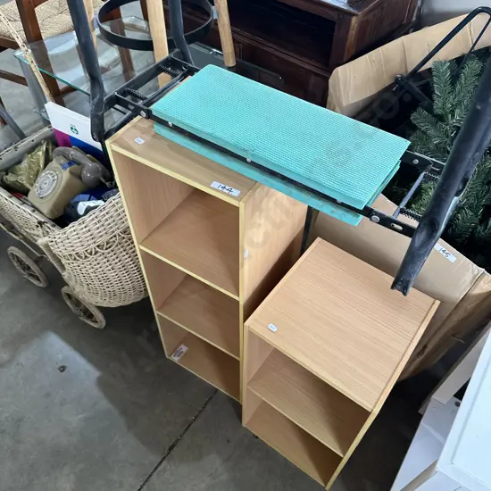 Kneeler, shelves & TV stand