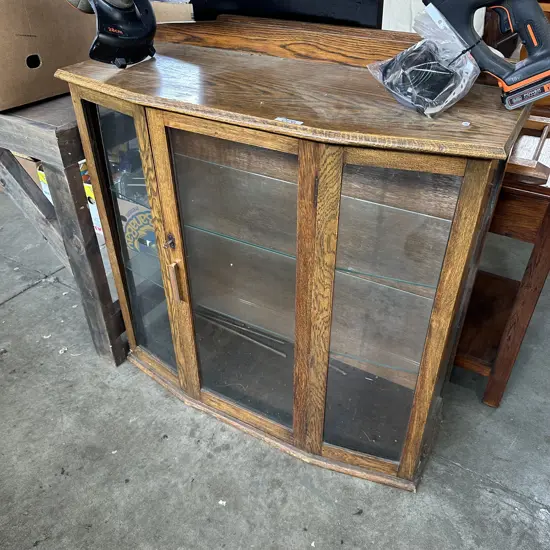Oak china cabinet