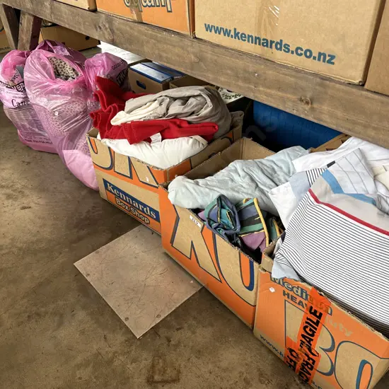 3 boxes and bags asst