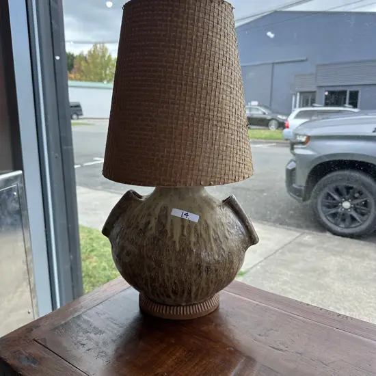 1960s pottery lamp