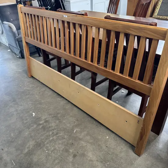 Super King solid Rimu head board