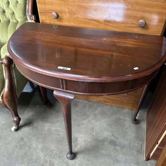 Half round hall table