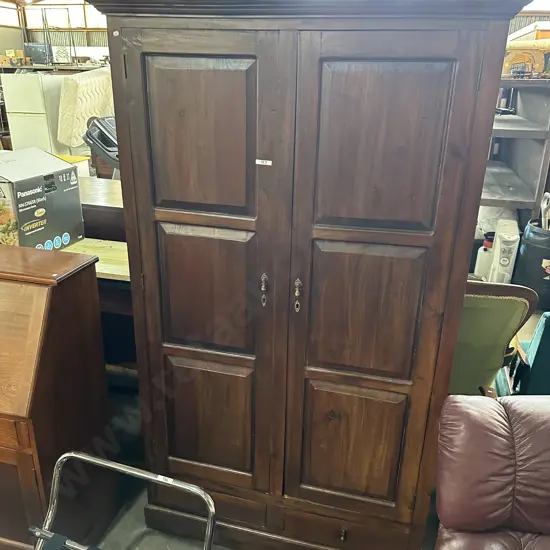 Large Teak wardrobe