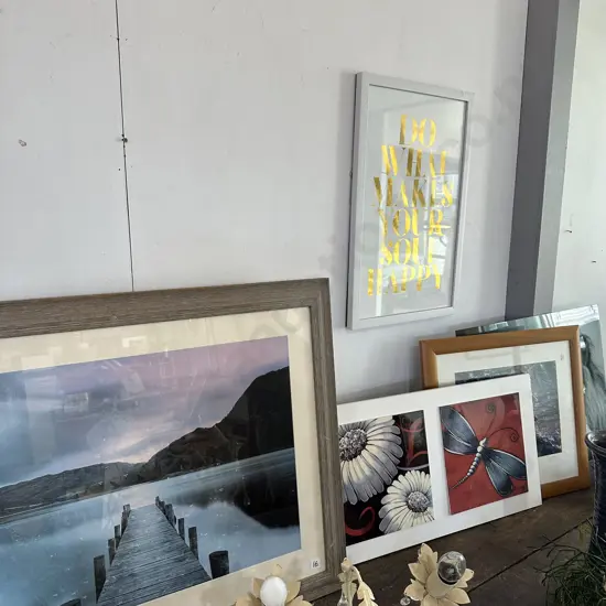 Framed photo print, tile pictures etc