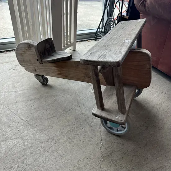 Kids wooden ride on  toy plane