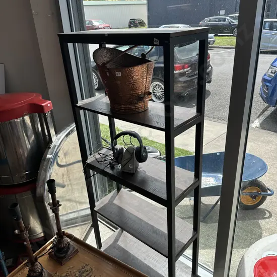 Shelf unit, metal & wood