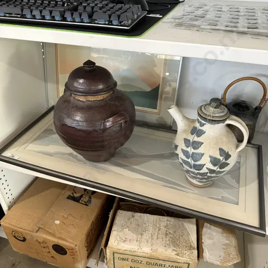 NZ pottery and prints