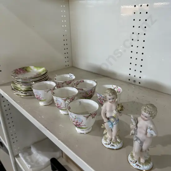 Royal Albert teaset plus cupids