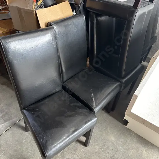 8 high back chairs - average cond.