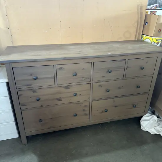 Solid Pine chest drawers and contents
